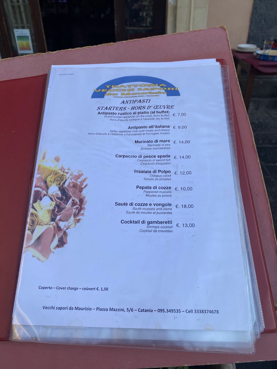 Vecchi Sapori Menu - Image 3