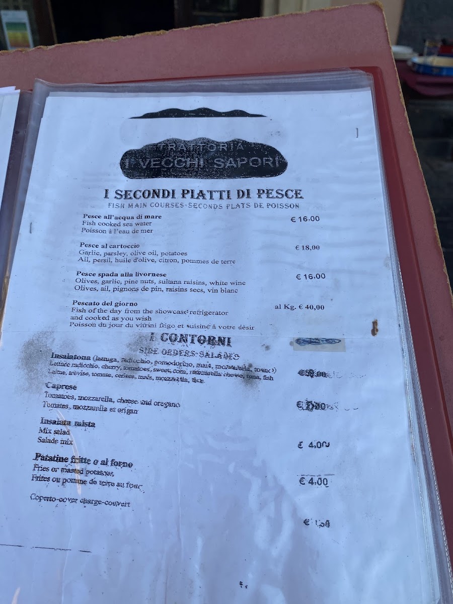 Vecchi Sapori Menu - Image 5